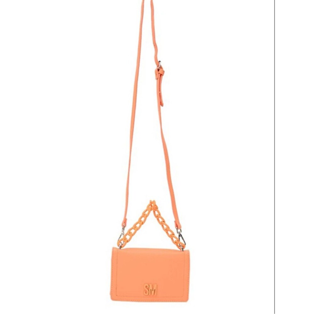 Steve Madden SM Wallet Crossbody Bag Orange Chain Strap Convertible Mini Purse